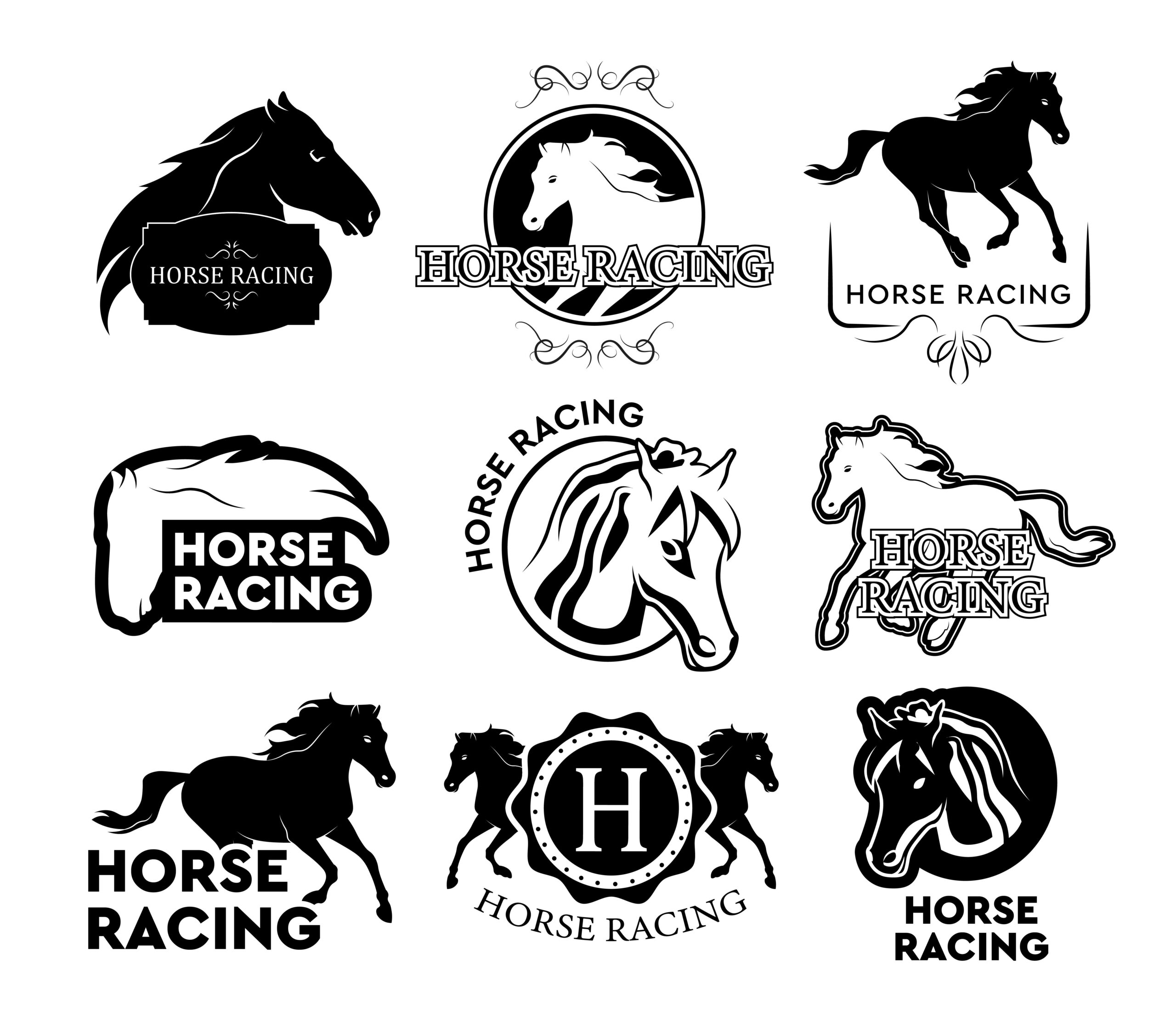 Equine logo designs